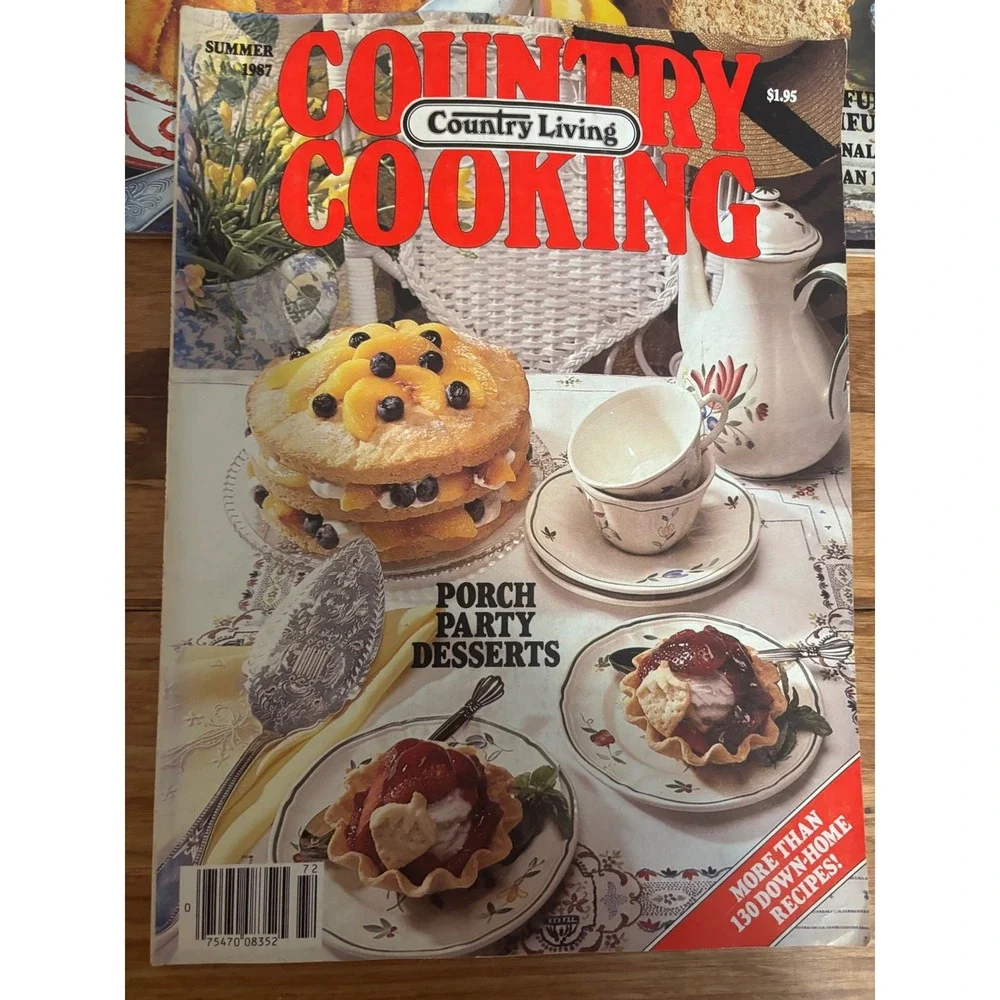 Vintage Country Living Country Cooking Magazine‎ Lot of 3 1987 1995 Recipes